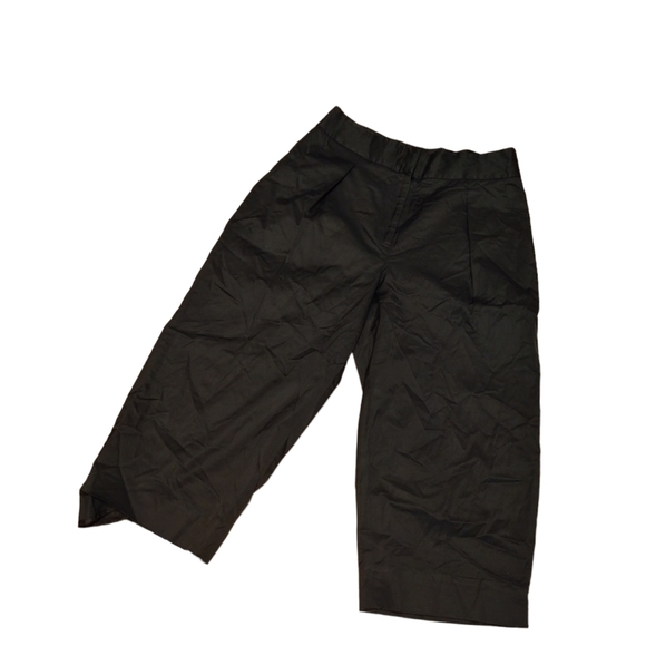L"Agence Black Wide Leg Cropped Trousers Ladies Size 8 Old Money Capsule - Picture 1 of 2